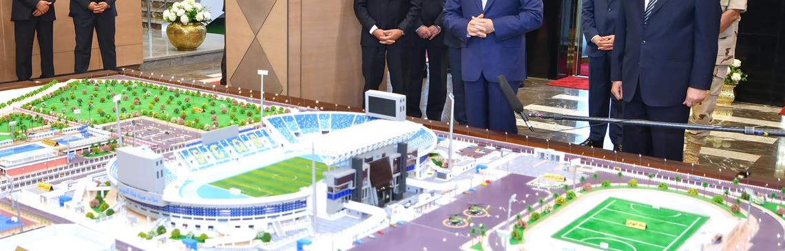 President Abdelfatah Elsisi inaugurates the Olympic village of Suez Canal Authority